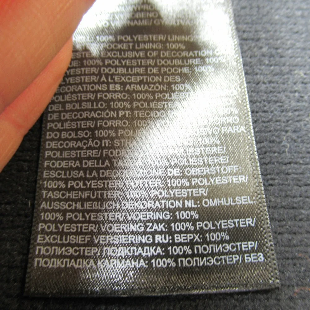The North Face Vest Mens Mediium Gray Softshell Full Zip  Pockets Wind Resistant